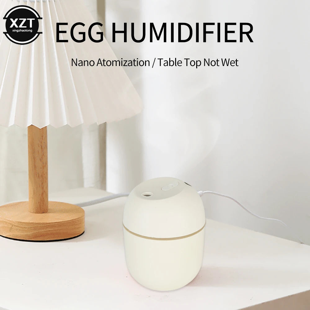 220ml Mini Essential Oil Diffuser & Humidifier – USB Powered with LED Night Light for Home, Car & Office