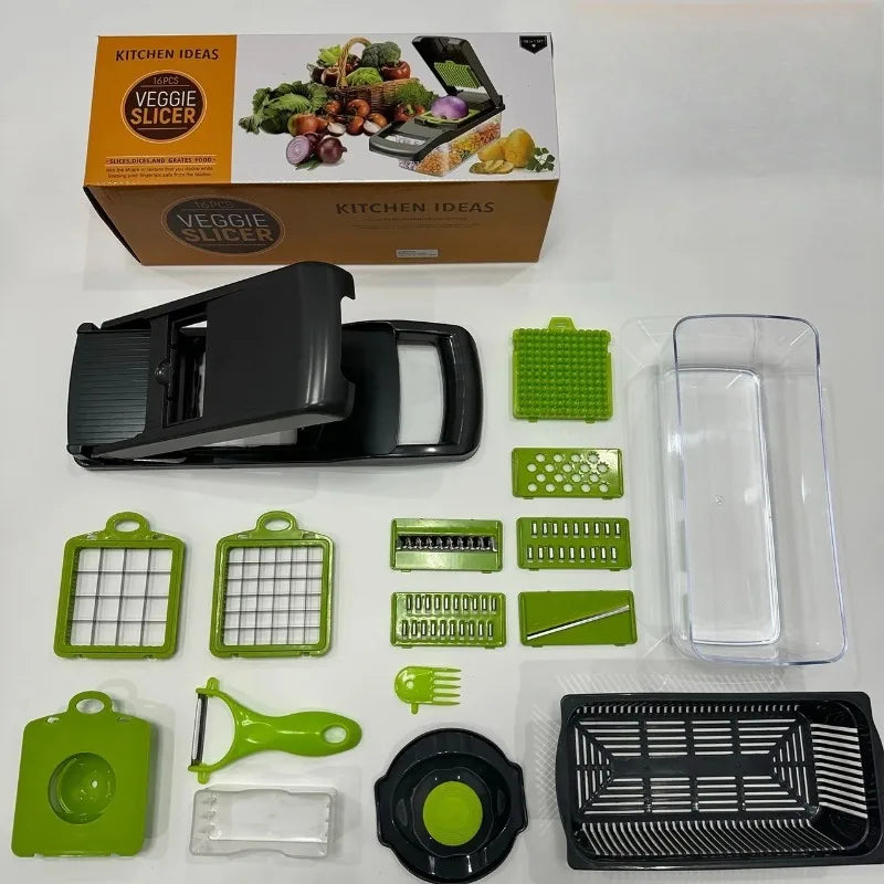 Multifunctional Vegetable Cutter Home Kitchen Slicing And Dicing Fruit Artifact