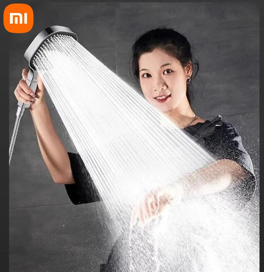 Xiaomi 13cm High-Pressure Shower Head – 3-Mode Water Massage with Filter Element, Bathroom Accessory (New)