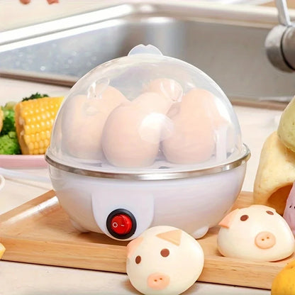 7-Egg Electric Cooker – Multi-Functional Steaming & Boiling Machine with Auto Power-Off for Easy Breakfasts