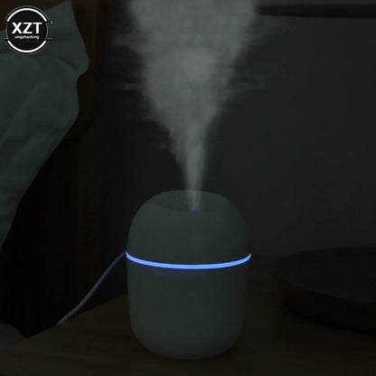 220ml Mini Essential Oil Diffuser & Humidifier – USB Powered with LED Night Light for Home, Car & Office