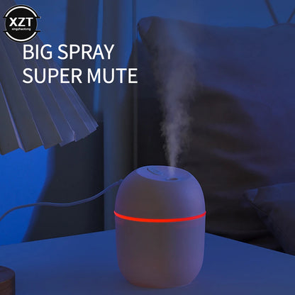 220ml Mini Essential Oil Diffuser & Humidifier – USB Powered with LED Night Light for Home, Car & Office