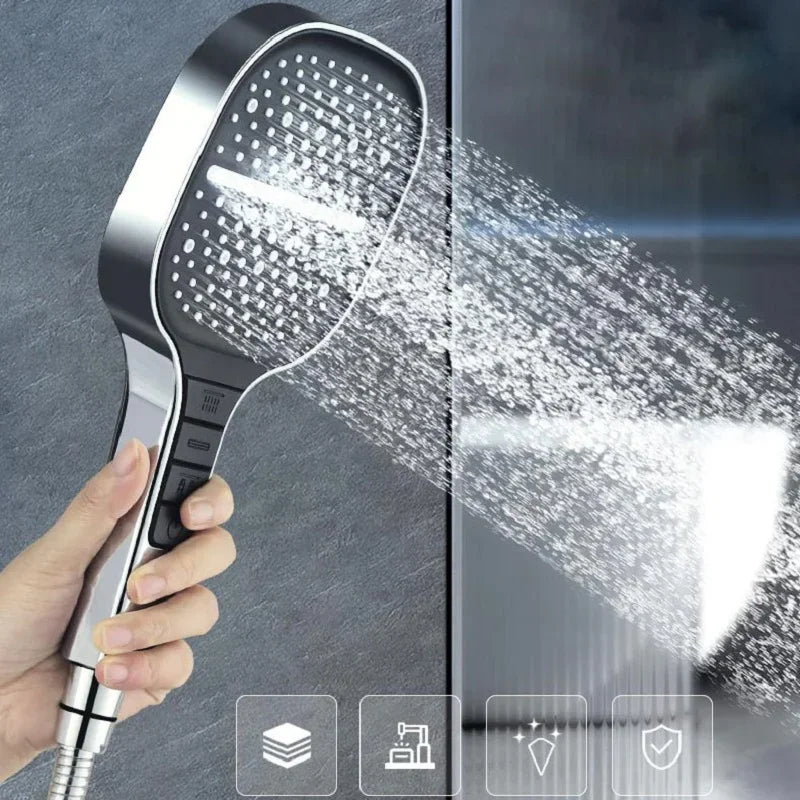 Xiaomi 13cm High-Pressure Shower Head – 3-Mode Water Massage with Filter Element, Bathroom Accessory (New)
