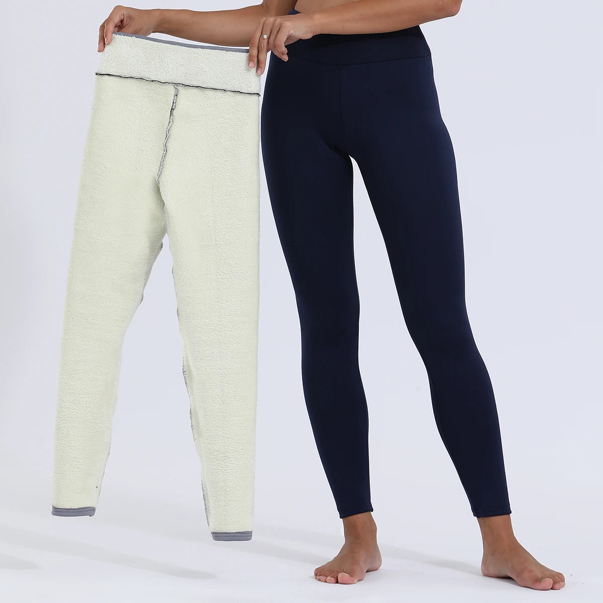 Women’s High-Waisted Fleece-Lined Leggings – Thick, Stretchy, and Warm Winter Pants for Everyday Comfort