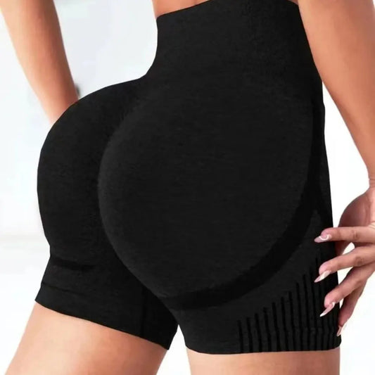 Women's High-Waisted Yoga Shorts – Butt-Lifting Workout, Gym, Running & Fitness Sportswear