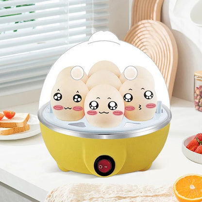 7-Egg Electric Cooker – Multi-Functional Steaming & Boiling Machine with Auto Power-Off for Easy Breakfasts