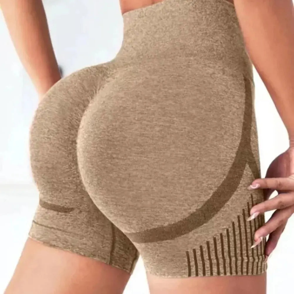 Women's High-Waisted Yoga Shorts – Butt-Lifting Workout, Gym, Running & Fitness Sportswear