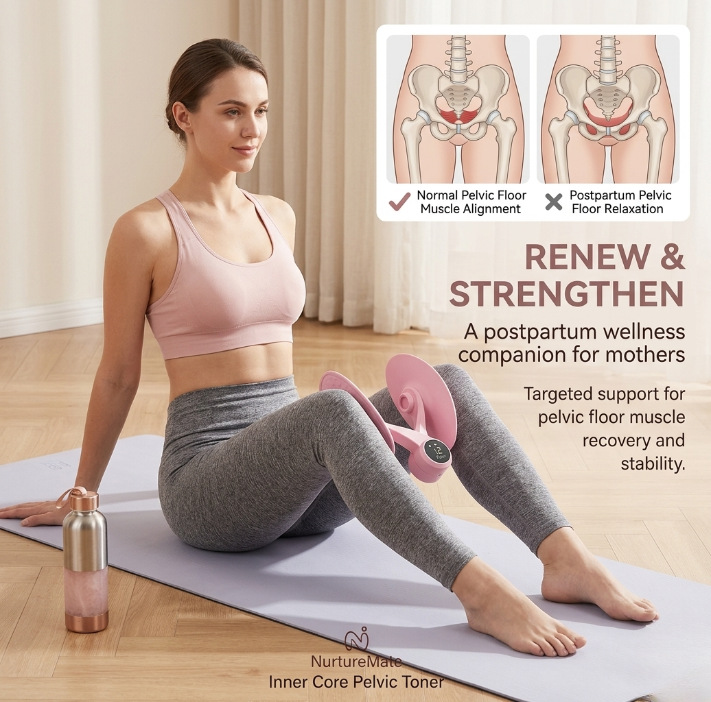 Adjustable Pelvic & Thigh Trainer – Postpartum Recovery & Leg Sculpting Device