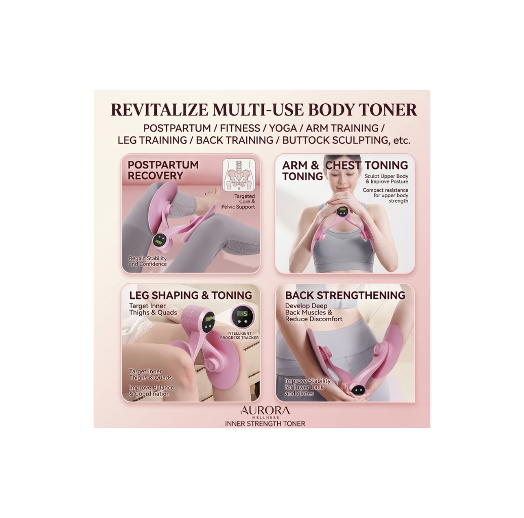 Adjustable Pelvic & Thigh Trainer – Postpartum Recovery & Leg Sculpting Device