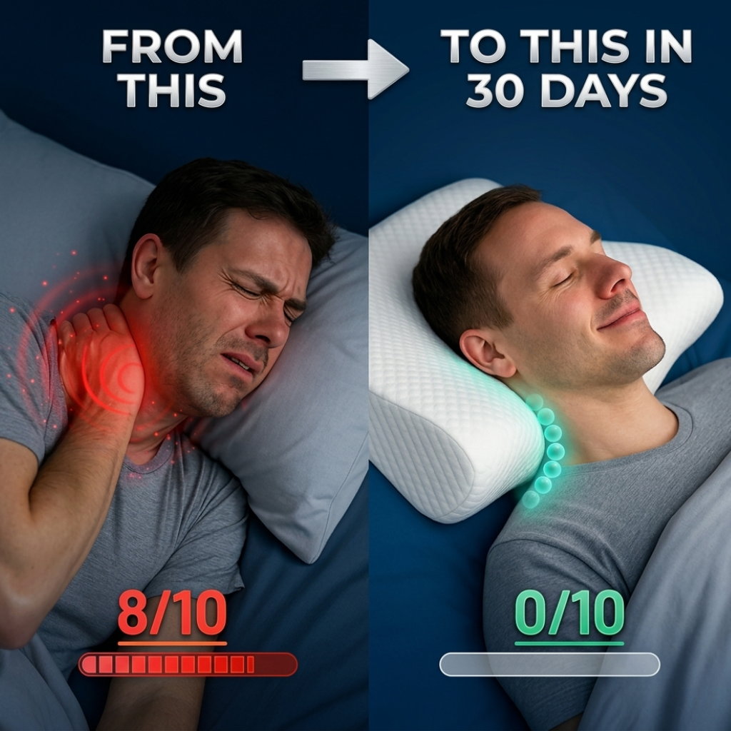🛌 NeckEase™ Memory Foam Pillow