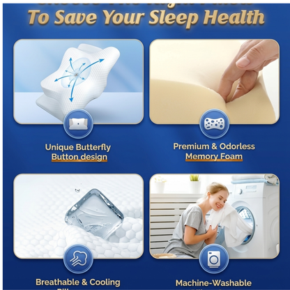 🛌 NeckEase™ Memory Foam Pillow
