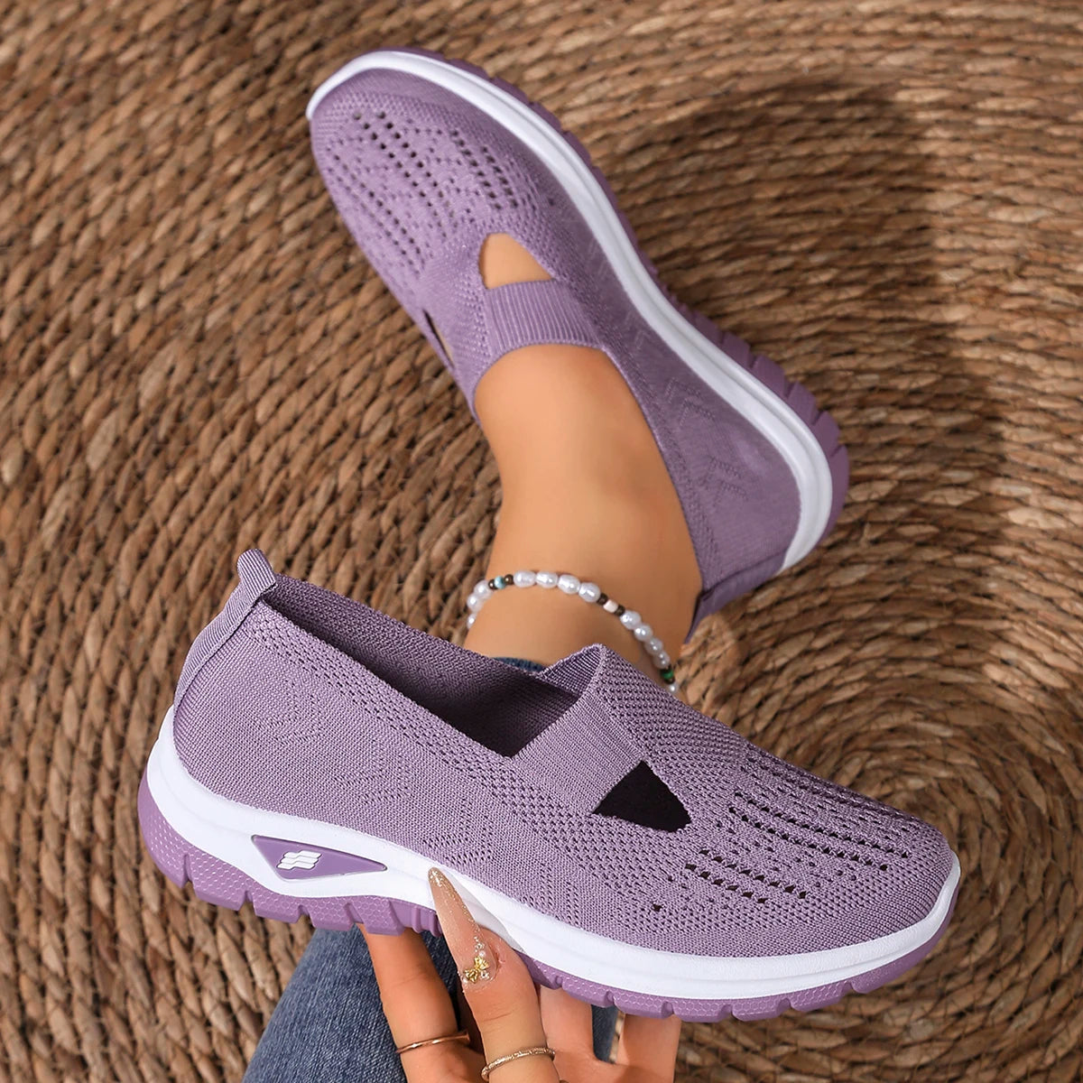 Women's summer shoes - casual sneaker, Non-slip sole design, fly-woven upper is more skin-friendly sale shoes with free shipping