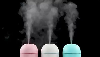 220ml Mini Essential Oil Diffuser & Humidifier – USB Powered with LED Night Light for Home, Car & Office