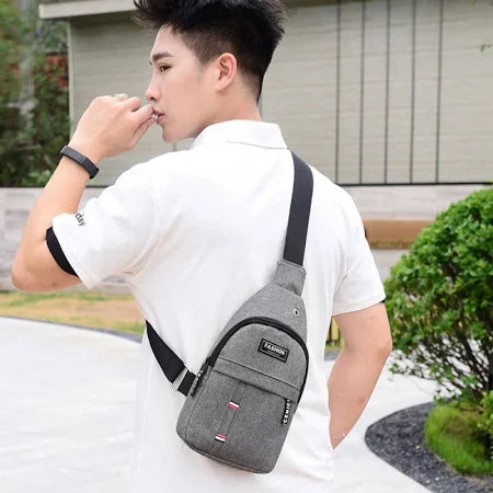 Men's Waterproof Large-Capacity Waist Bag with Adjustable Strap – Ideal for Travel, Running, Hiking & Cycling